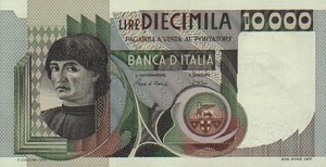 Italy, 10,000 Lira, P106b v2