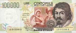 Italy, 100,000 Lira, P117b