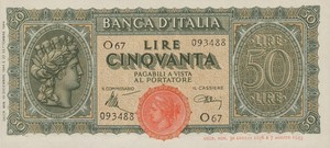 Italy, 50 Lira, P74