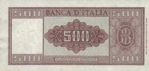 Italy, 500 Lira, P80a