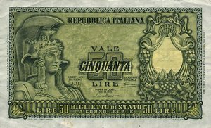 Italy, 50 Lira, P91a