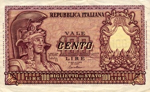Italy, 100 Lira, P92a