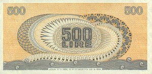 Italy, 500 Lira, P93a v1