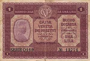 Italy, 1 Lira, M4 v1