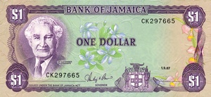 Jamaica, 1 Dollar, P68Ab v3