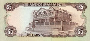 Jamaica, 5 Dollar, P70d v1