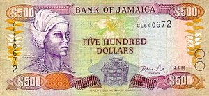 Jamaica, 500 Dollar, P77b v2