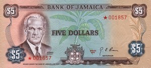Jamaica, 5 Dollar, CS1