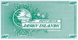 Jason Islands, 50 Pence, 