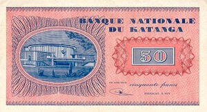 Katanga, 50 Franc, P7a