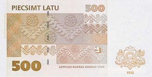 Latvia, 500 Lats, P48