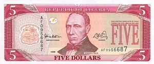 Liberia, 5 Dollar, P21