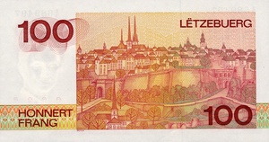 Luxembourg, 100 Franc, P58a
