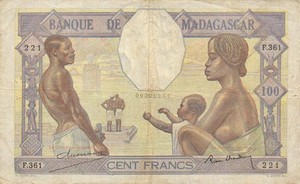 Madagascar, 100 Franc, P40 Sign.2