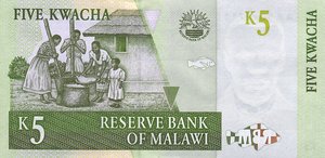 Malawi, 5 Kwacha, P36a