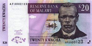 Malawi, 20 Kwacha, P44a