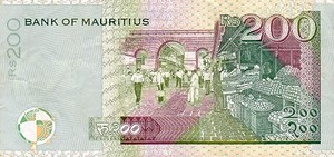 Mauritius, 200 Rupee, P52a