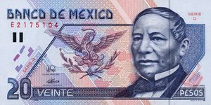 Mexico, 20 Peso, P106a
