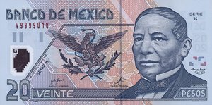 Mexico, 20 Peso, P116b Sign.2