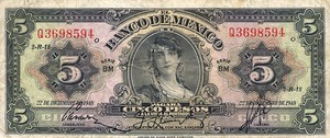Mexico, 5 Peso, P34j