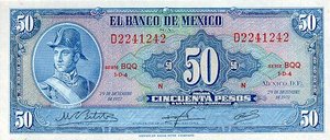 Mexico, 50 Peso, P49u Sign.1