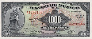 Mexico, 1,000 Peso, P52o
