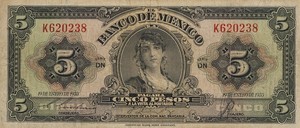 Mexico, 5 Peso, P57a Sign.2