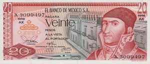 Mexico, 20 Peso, P64b