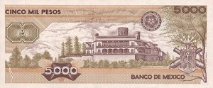 Mexico, 5,000 Peso, P88b Sign.2