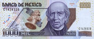 Mexico, 1,000 Peso, P121