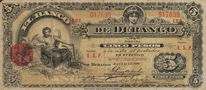 Mexico, 5 Peso, S280