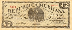 Mexico, 2 Peso, S938