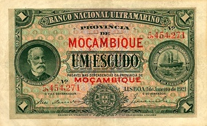 Mozambique, 1 Escudo, P66b