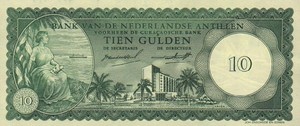 Netherlands Antilles, 10 Gulden, P2a