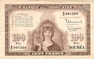 New Caledonia, 100 Franc, P44