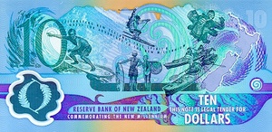 New Zealand, 10 Dollar, P190b