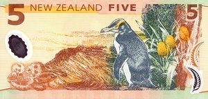 New Zealand, 5 Dollar, P185b