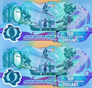New Zealand, 10 Dollar, CS190b