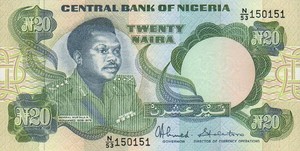 Nigeria, 20 Naira, P26c