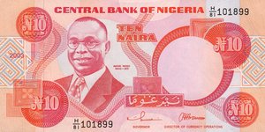 Nigeria, 10 Naira, P25g v1