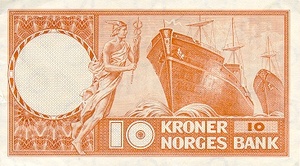 Norway, 10 Krona, P31b3