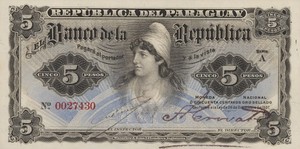 Paraguay, 5 Peso, P156