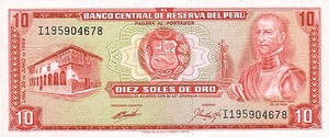 Peru, 10 Soles De Oro, P100a