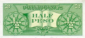 Philippines, 1/2 Peso, P132