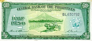 Philippines, 1/2 Peso, P132