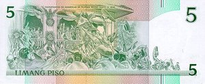 Philippines, 5 Peso, P180r