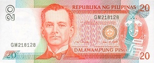 Philippines, 20 Peso, P182b