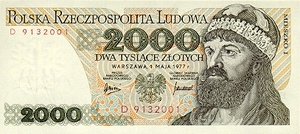 Poland, 2,000 Zloty, P147a