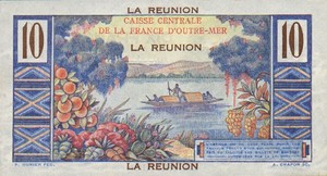 Reunion, 10 Franc, P42a