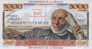 Reunion, 100 New Franc, P56b